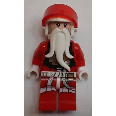 Minifiguur Rebel Pilot X-wing, Christmas Outfit uit set 4002019