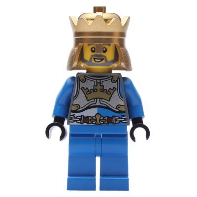 Minifigura King - Blue Torso, Blue Legs, Gold Crown del set 10676