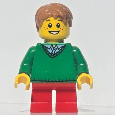 Figurine Kid - Green Torso, Red Legs, Medium Nougat Hair du set 10247