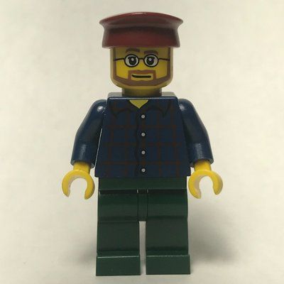 Figurine Dark Blue Torso, Dark Green Legs, Dark Red Hat du set 10196