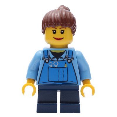 Figurine Kid - Medium Blue Torso, Dark Blue Legs, Reddish Brown Hair du set 10196