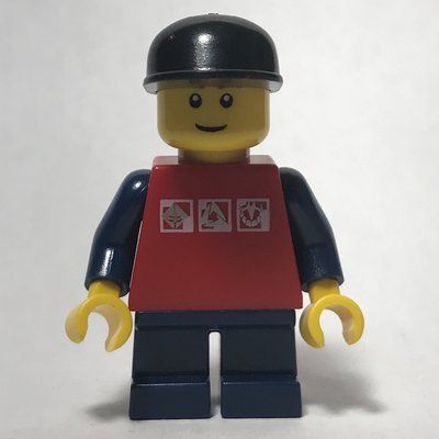 Figurine Kid - Red Torso, Dark Blue Legs, Black Cap du set 10196