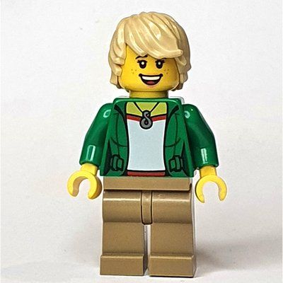 Figurine Green Torso, Dark Tan Legs, Tan Hair du set 10261
