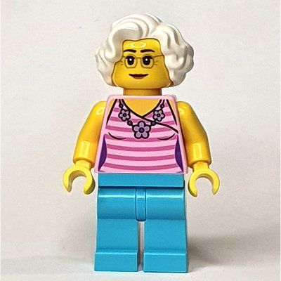 Figurine Bright Pink, Medium Azure, White Hair du set 10261