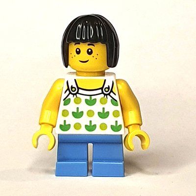 Figurine Kid - White Torso, Medium Blue Legs, Black Hair du set 10261
