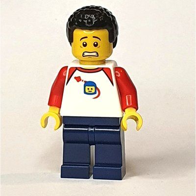 Figurine White Torso, Dark Blue Legs, Black Hair du set 10261