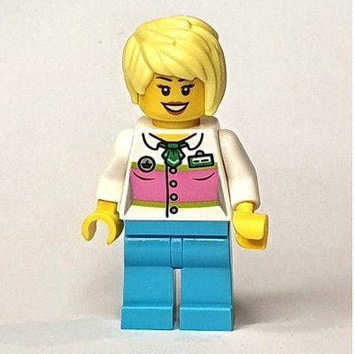 Figurine White Torso, Medium Azure Legs, Tan Hair du set 10261