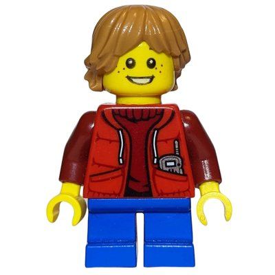 Figurine Kid - Red Torso, Blue Legs, Medium Nougat Hair du set 10254