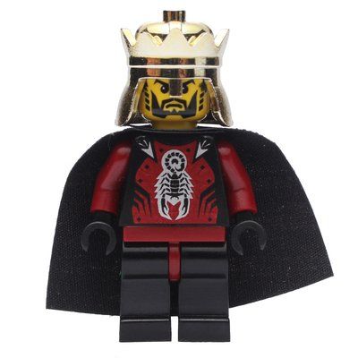 Figurine King, Dark Red Armor, Black Cape, Gold Crown du set 851499