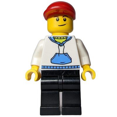 Figurine White Torso, Black Legs, Red Cap du set 31035