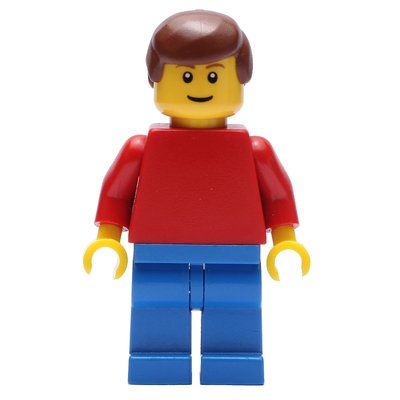 Figurine Red Torso, Blue Legs, Reddish Brown Hair du set 5771
