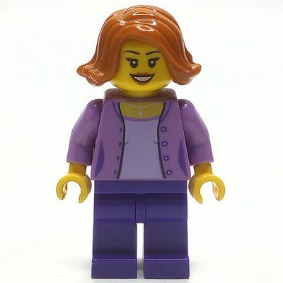 Figurine Medium Lavender, Dark Purple, Dark Orange Hair du set 31068