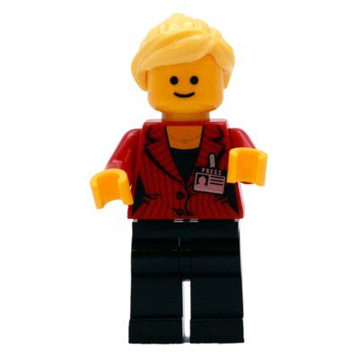 Figurine Red Torso, Black Legs, Bright Light Yellow Hair du set 40221