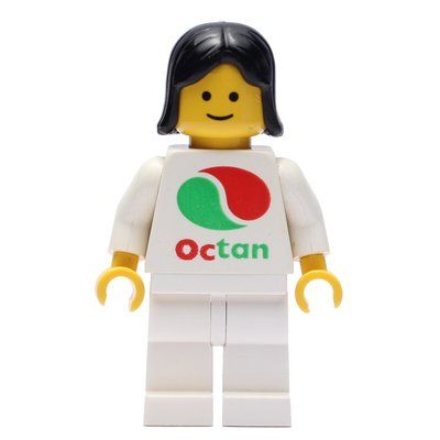 Figurine White Torso Octan, White Legs, Black Hair, Female du set 9650