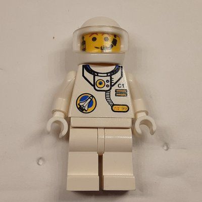Figurine Astronaut - White Torso and Legs, Tans-Black Visor, Male du set 9788