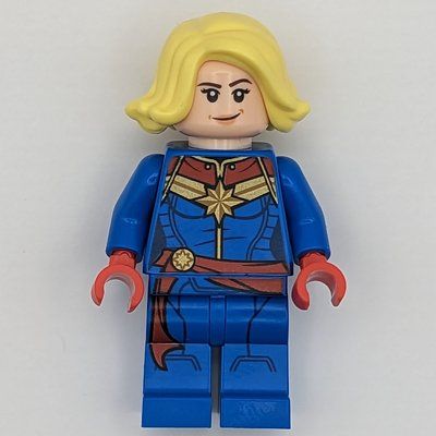Figurine Captain Marvel, Bright Light Yellow Hair du set 76152