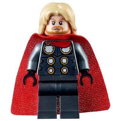 Figurine Thor, Red Cape, Tan Hair du set 76152