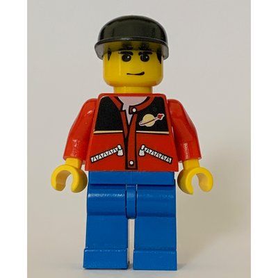 Figurine Man, Red Jacket with Classic Space Logo, Black Cap du set 7893