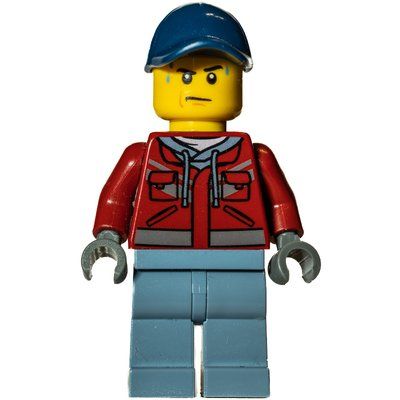 Figurine Marine Explorer, Dark Red Jacket, Dark Blue Cap, Sweat Drops du set 60264