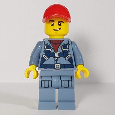 Figurine Marine Explorer, Sand Blue Jumpsuit, Red Cap du set 60263