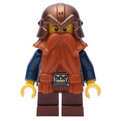 Figurine Dwarf, Dark Orange Beard, Copper Helmet du set 852293