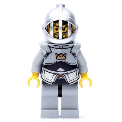 Minifigurka Knight, Dark Blue, Armor, Helmet with Grille z zestawu 7097
