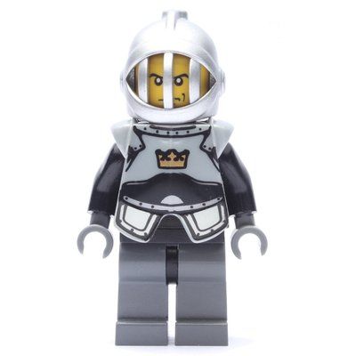 Minifigurka Knight, Black, Armor, Helmet with Grille z zestawu 7093
