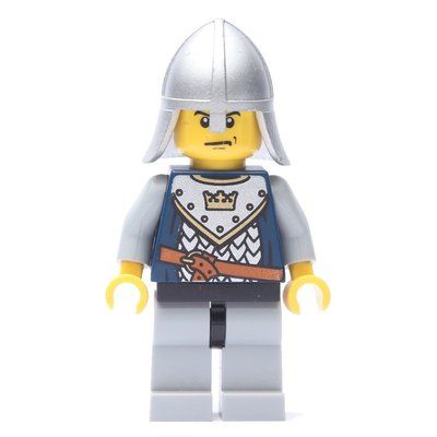 Minifiguur Knight, Dark Blue, Helmet uit set 7090