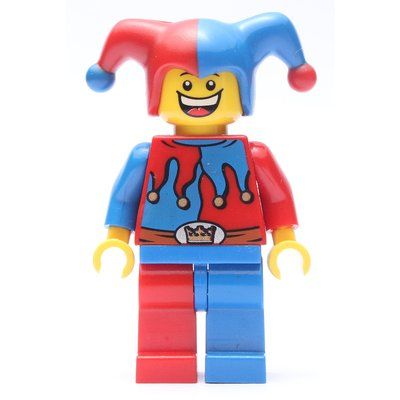 Minifigure Jester, Red and Blue from set 7079