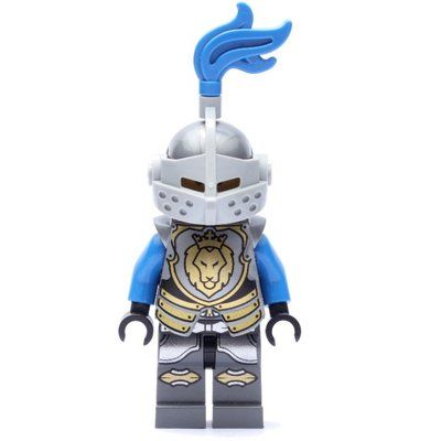 Figurine Knight, Blue, Armor, Helmet with Visor and Blue Plume du set 70403