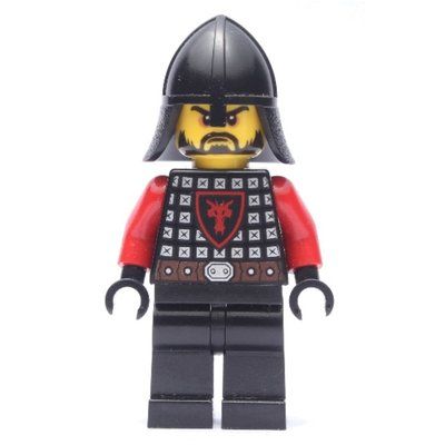 Figurine Dragon Knight, Red, Helmet, Beard, Brown Belt du set 850889