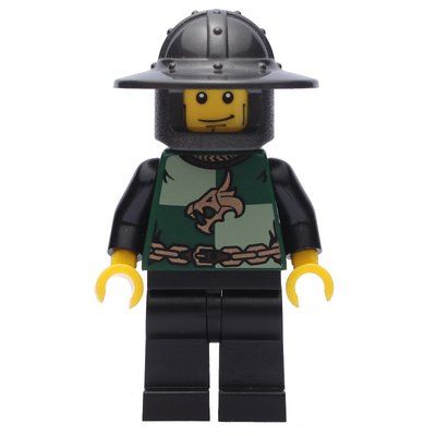 Minifigurka Dragon Knight, Dark Green, Wide Brim Helmet z zestawu 852922