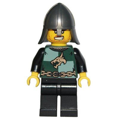 Figurine Dragon Knight, Dark Green, Pearl Titanium Helmet, Angry du set 7949