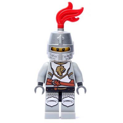 Figurine Lion Knight, Helmet with Red Plume du set 7949