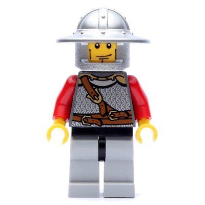 Figurine Lion Knight, Wide Brim Helmet, Cheek Lines du set 7948