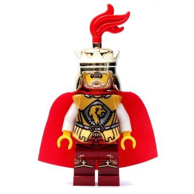 Minifigure King, Lion King, Red Plume del set 7946