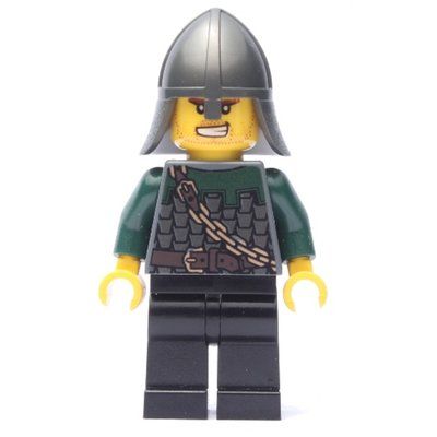 Minifigura Dragon Knight, Dark Green, Helmet, Angry del set 7188