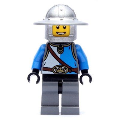 Figurine Knight, Blue, Wide Brim Helmet du set 70402