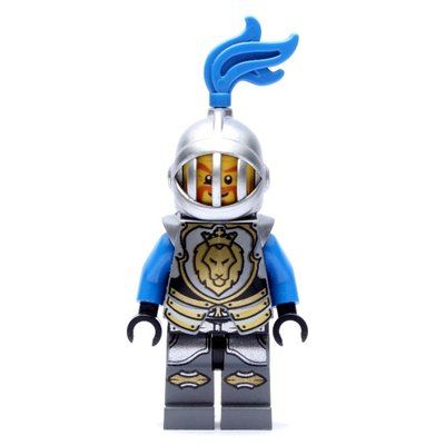 Figurine Knight, Blue, Armor, Helmet with Grille and Blue Plume du set 70402