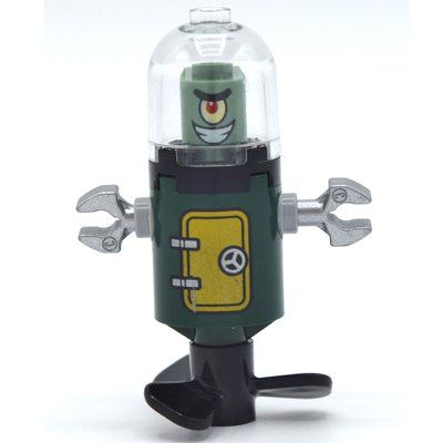 Minifigure Plankton - Helmet del set 3815