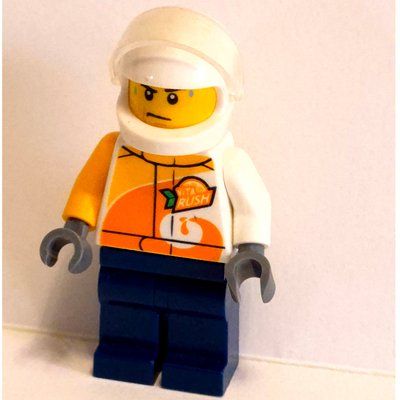 Figurine Pilot - White Torso, Dark Blue Legs, White Helmet du set 60260