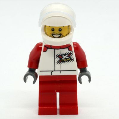 Figurine Pilot - White Torso, Red Legs, White Helmet du set 60260