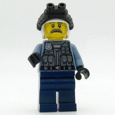Minifigure Sam Grizzled, Helmet and Goggles del set 60273