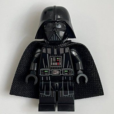 Minifigure Darth Vader, White Skin, 19888 Cape, Stripes on Legs from set 75291