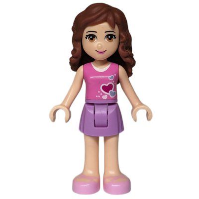 Figurine Olivia - Dark Pink Top, Medium Lavender Skirt du set 10728