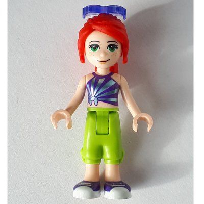 Figurine Mia - Dark Purple Top, Lime Trousers, Sunglasses du set 41396