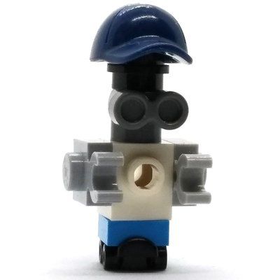 Minifigur Zobo - Dark Blue Cap, Roller Skate aus Set 41387