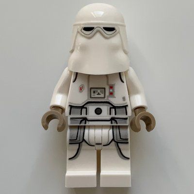 Figurine Snowtrooper, White Hips, Printed Legs, Dark Tan Hands (3626cpr1709 Head) du set 75288