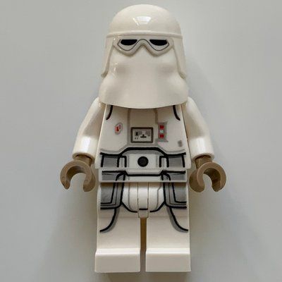 Figurine Snowtrooper, White Hips, Printed Legs, Dark Tan Hands (3626cpr1587 Head) du set 75288