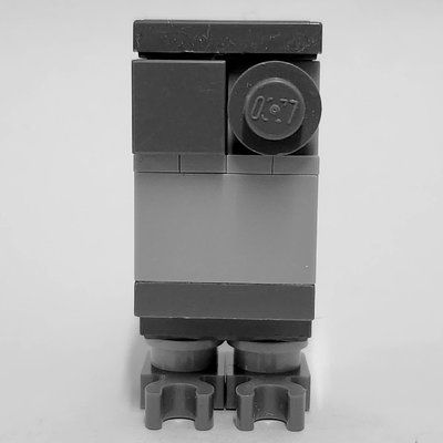 Minifigur GNK Power Droid (Gonk) - Light Bluish Grey Body, Dark Bluish Grey Legs aus Set 9509